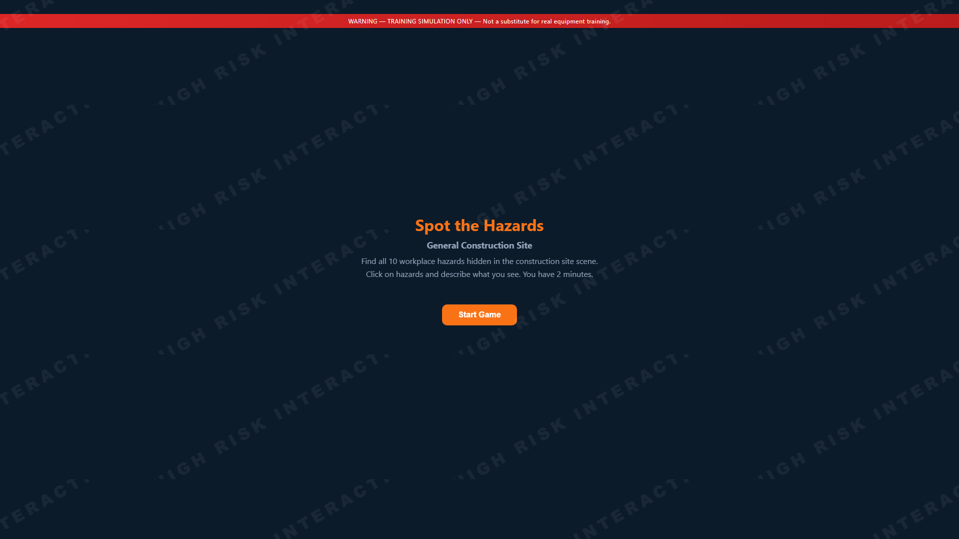 Spot Hazards — General Site